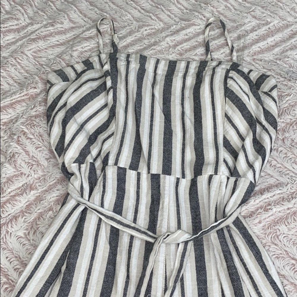 Plaid jump suit